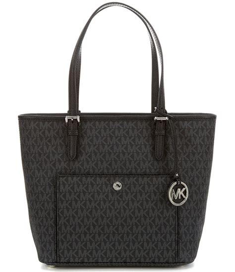 michael kors jet set tote silver hardware|michael kors jet set large.